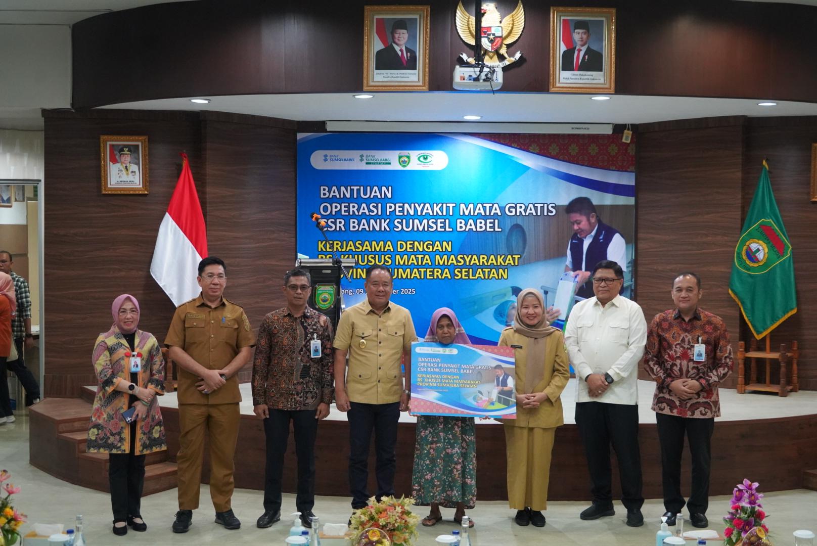 Bersama RS Khusus Mata, Bank Sumsel Babel Terangi Ribuan Harapan di Sumsel