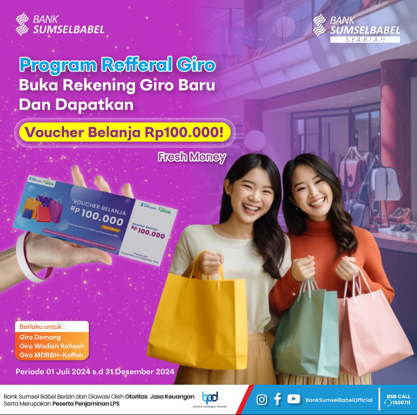 Buka Rekening Giro Dapatkan Voucher Belanja