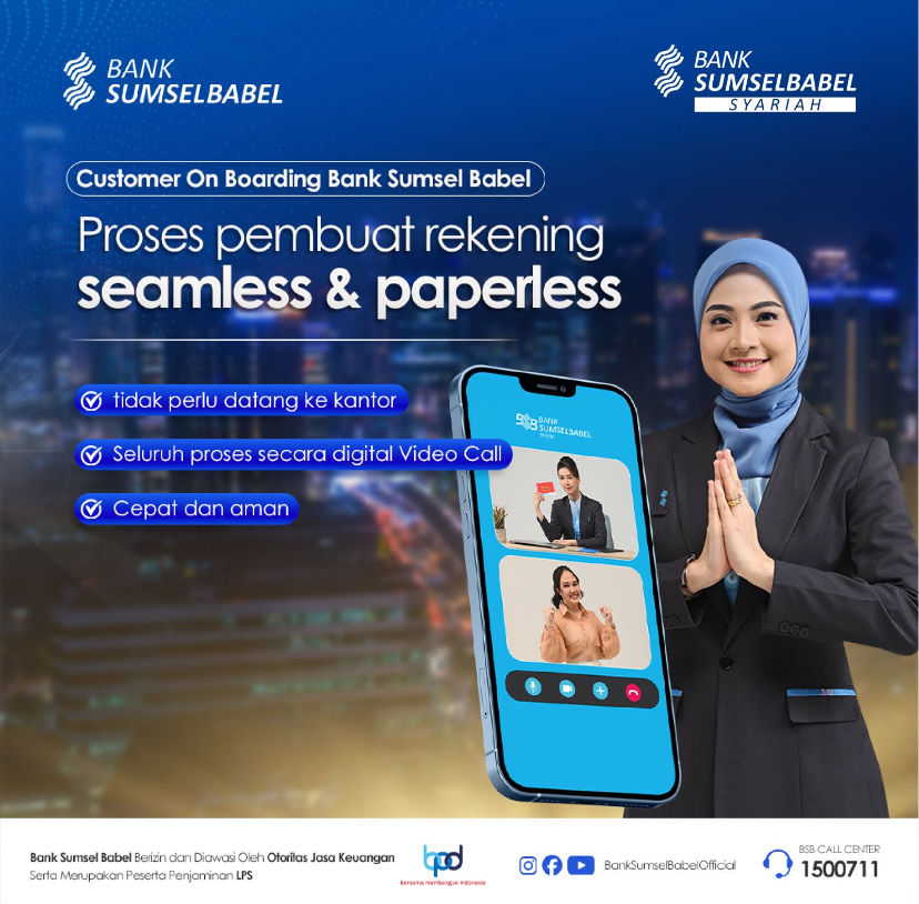 Go ahead and open a Savings Account at Bank Sumsel Babel