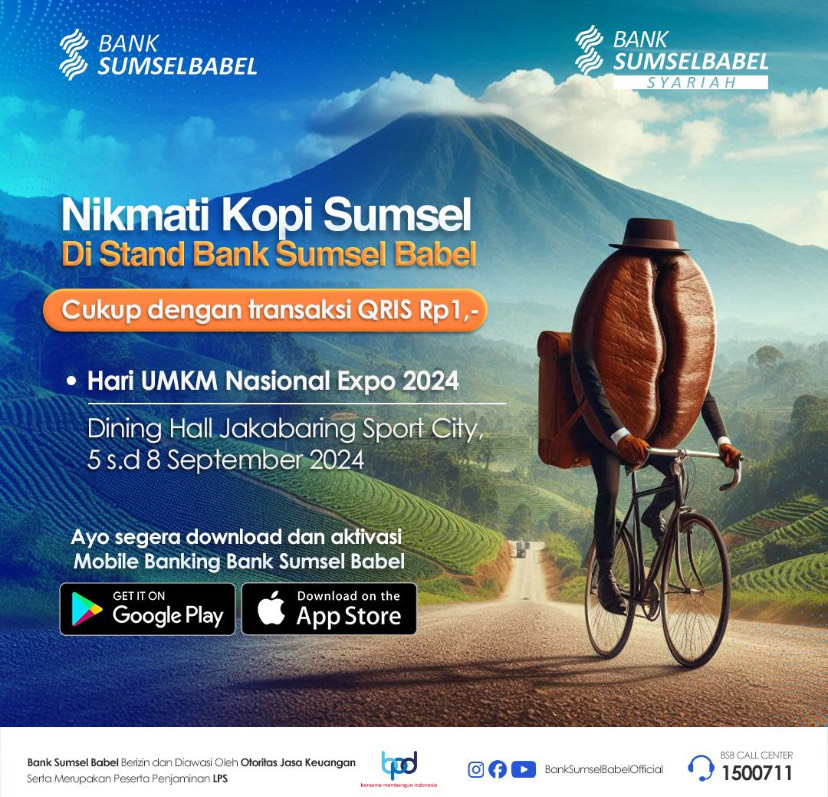 Enjoy South Sumatra Coffee at Bank Sumsel Babel Stand