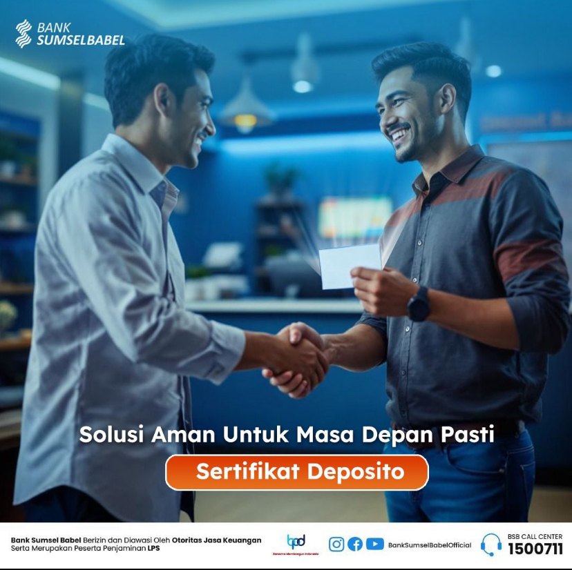 Safe Solution for a Secure Future Bank Sumsel Babel Certificate of Deposit