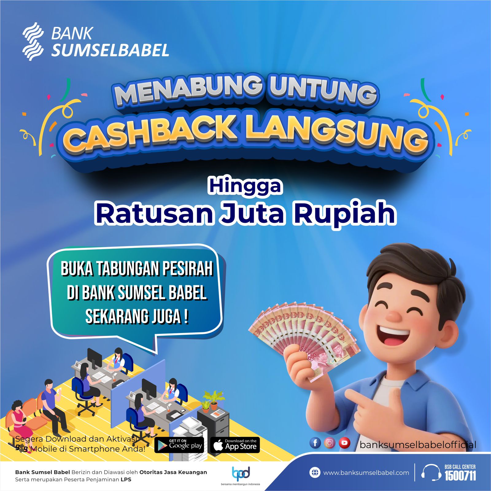 Menabung Untung, Cashback Langsung
