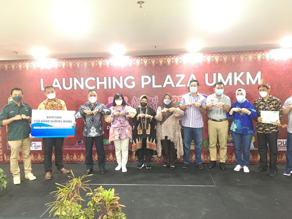 MSME Equipment Assistance Launching PLAZA UMKM at Palembang PTC Mall by the Creative MSME Association