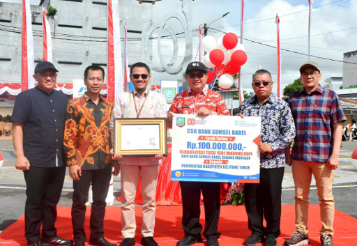 Bantuan CSR Kabupaten Belitung Timur (Rehabilitas Tugu Warung Kopi)